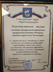 За профессионализм, инициативу и усердие